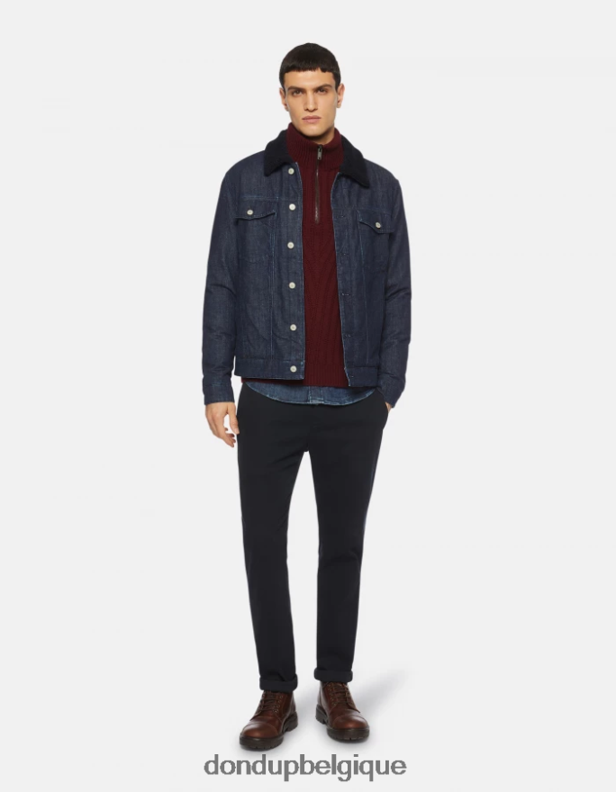 Hommes vêtements DONDUP Prugna pull col roulé coupe classique en laine 8826D0894