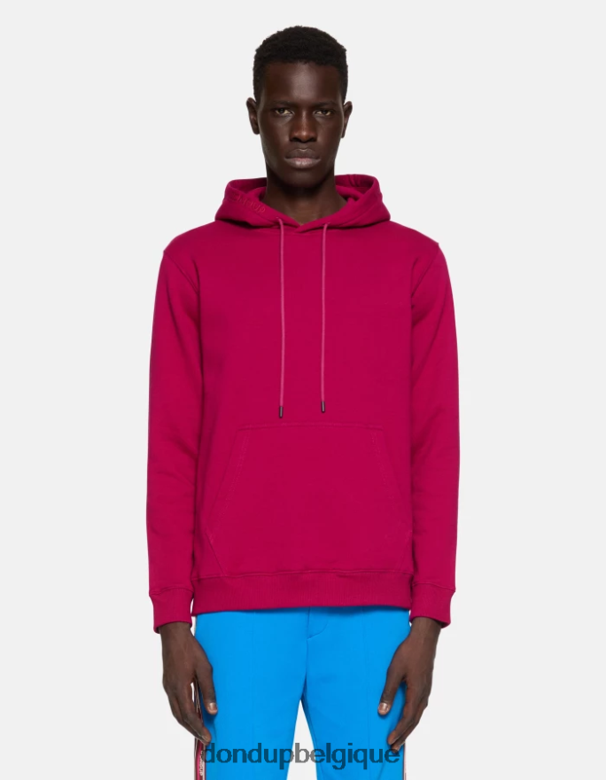 Hommes vêtements DONDUP barbabietola sweat à capuche coupe classique 8826D0822