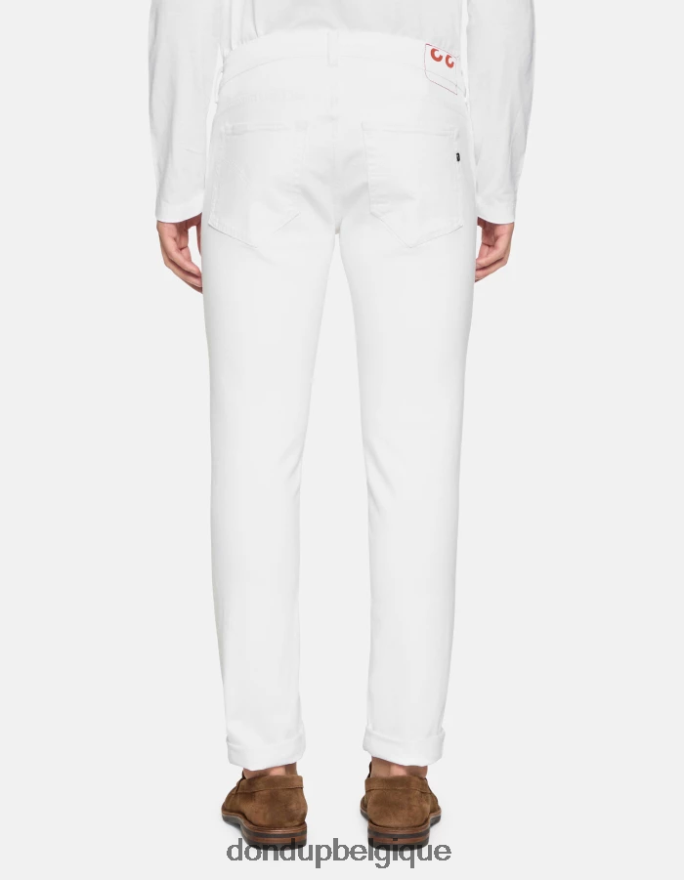 Hommes vêtements DONDUP blanc Konor - Jean skinny en denim bull stretch 8826D0664