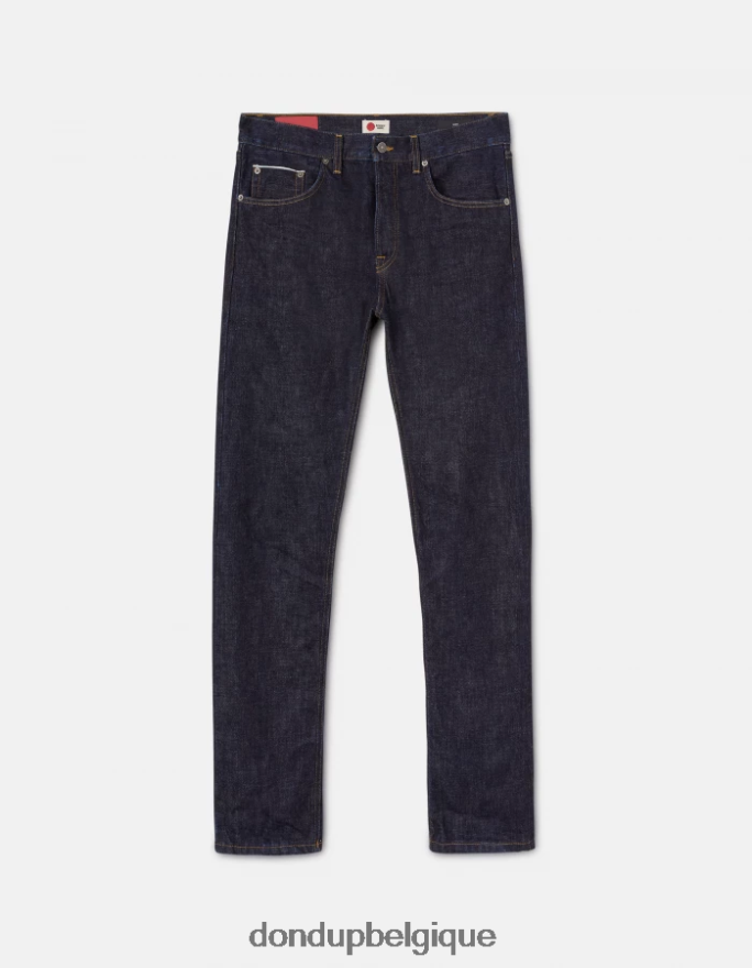 Hommes vêtements DONDUP bleu Jean Icon Regular Fit en denim rigide selvedge 8826D0632