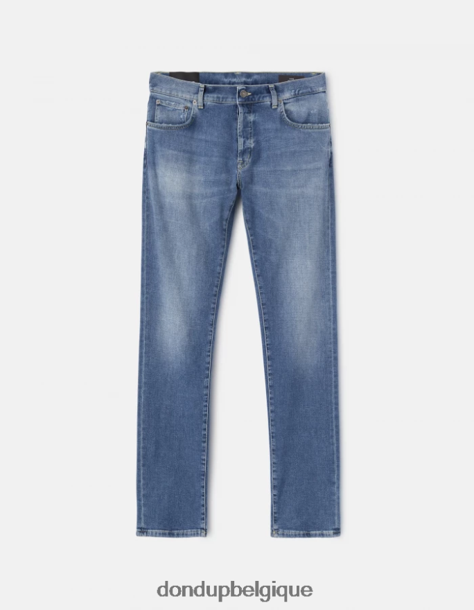 Hommes vêtements DONDUP bleu Jean Regular Fit en denim stretch 8826D0595