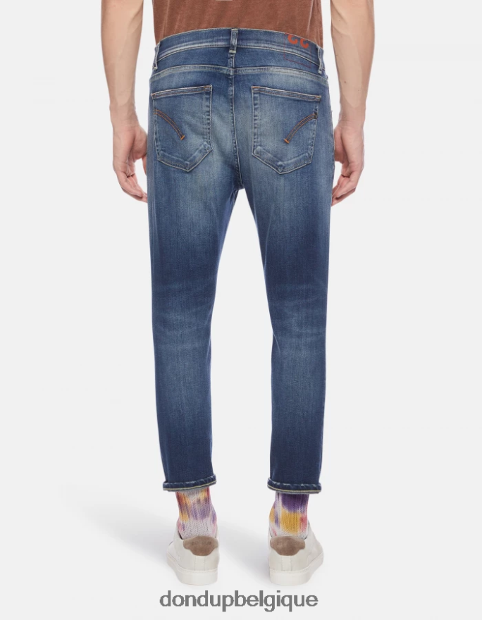 Hommes vêtements DONDUP bleu Jean super skinny Alex en denim stretch 8826D0572