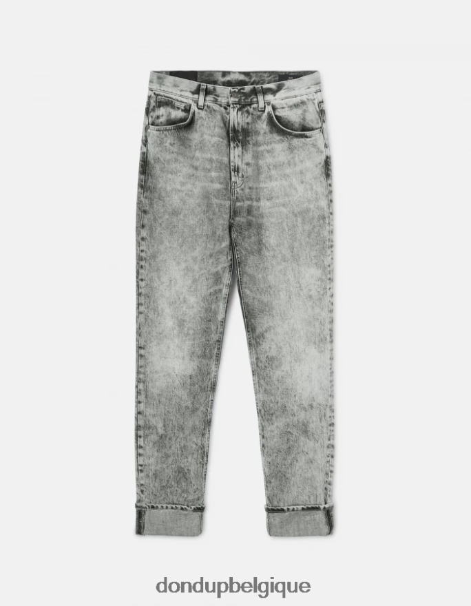 Hommes vêtements DONDUP bleu Paco - Jean ample 34 pouces en denim rigide 8826D0603