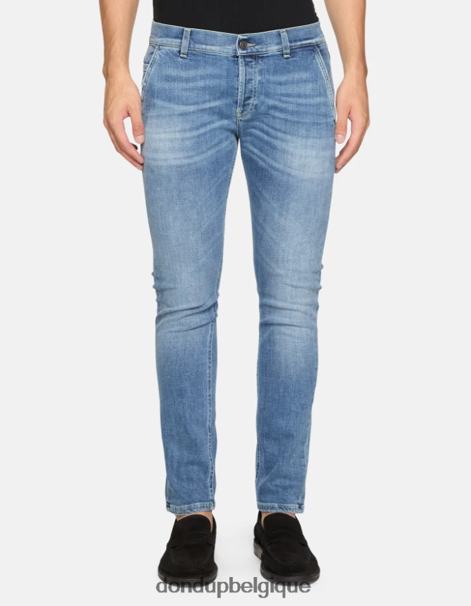 Hommes vêtements DONDUP bleu jean skinny Konor en denim stretch 8826D0675