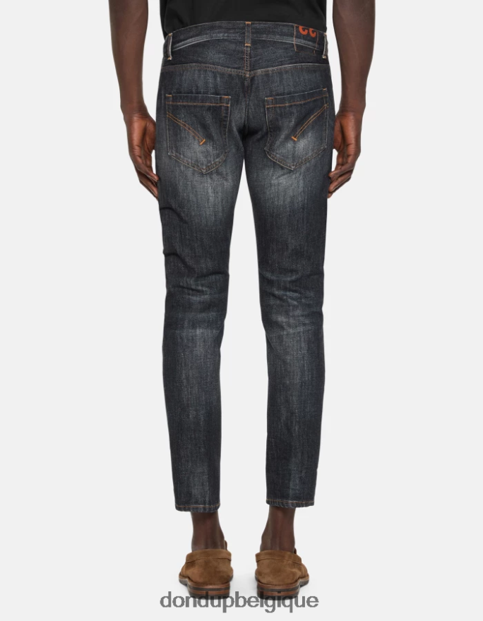 Hommes vêtements DONDUP bleu jean slim en denim rigide mius 8826D0597