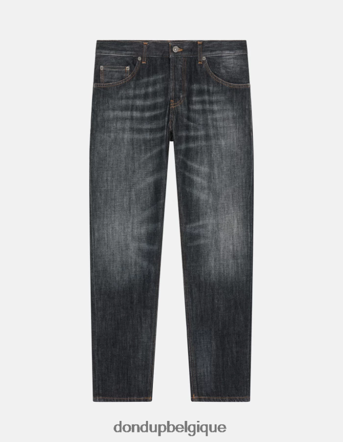 Hommes vêtements DONDUP bleu jean slim en denim rigide mius 8826D0597