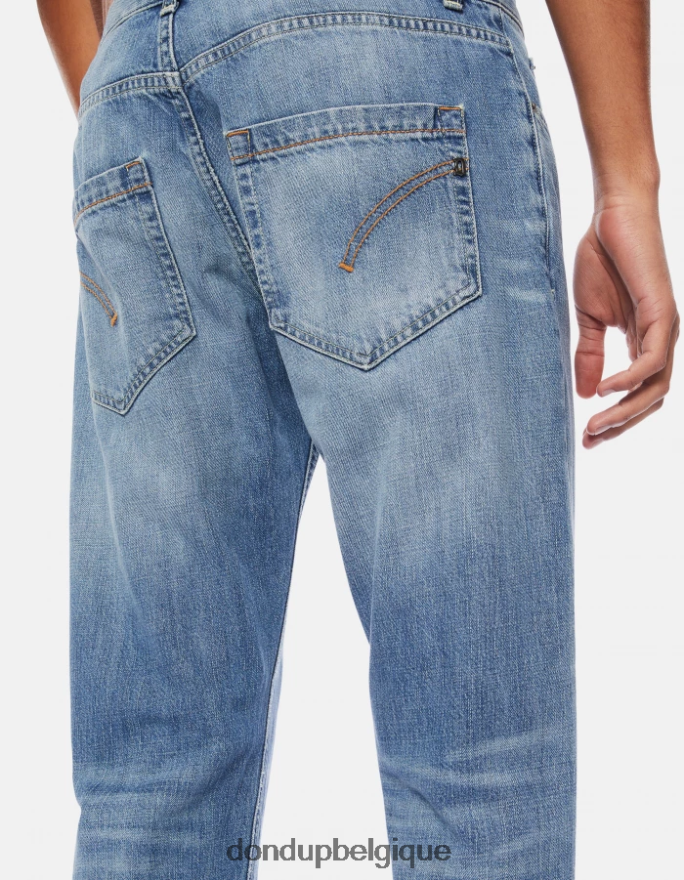 Hommes vêtements DONDUP bleu jean slim en denim rigide mius 8826D0613