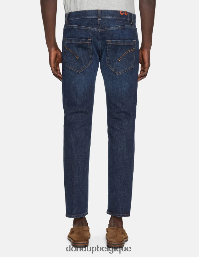 Hommes vêtements DONDUP bleu jean slim en denim stretch Mius 8826D0560