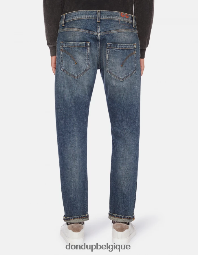 Hommes vêtements DONDUP bleu jean slim en denim stretch Mius 8826D0622