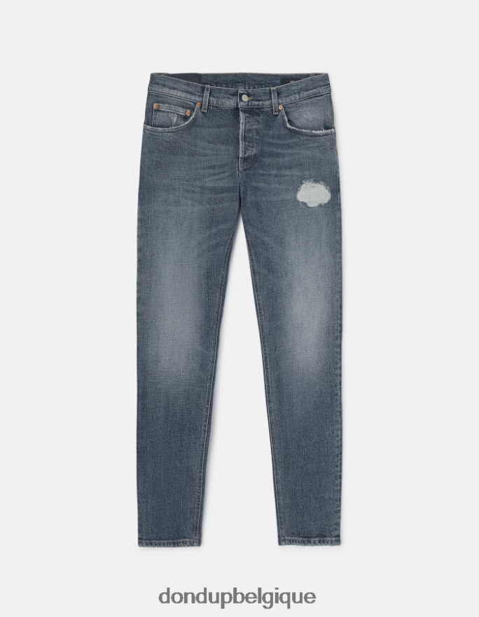 Hommes vêtements DONDUP bleu jean slim en denim stretch Mius 8826D0622