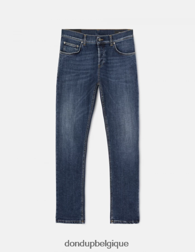 Hommes vêtements DONDUP bleu jean slim en denim stretch Mius 8826D0631