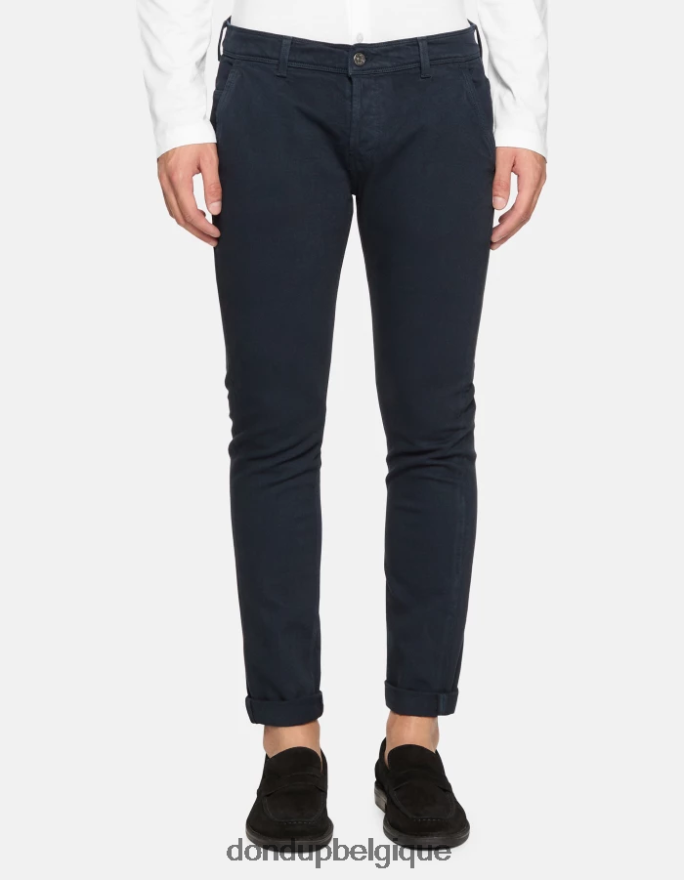 Hommes vêtements DONDUP bleu marine Konor - Jean skinny en denim bull stretch 8826D0663