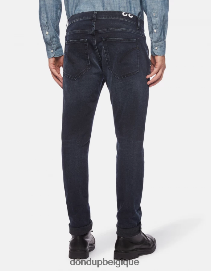 Hommes vêtements DONDUP bleu touareg jean skinny Konor en denim stretch 8826D0671