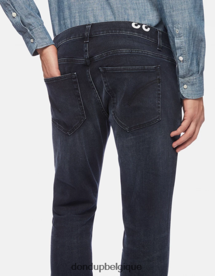 Hommes vêtements DONDUP bleu touareg jean skinny Konor en denim stretch 8826D0671