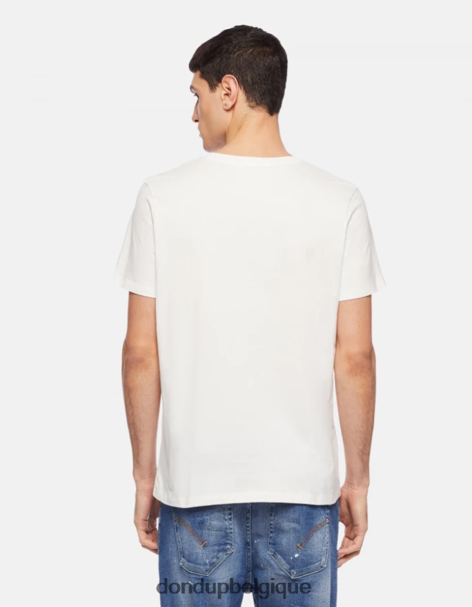 Hommes vêtements DONDUP fiocco t-shirt coupe classique 8826D0817