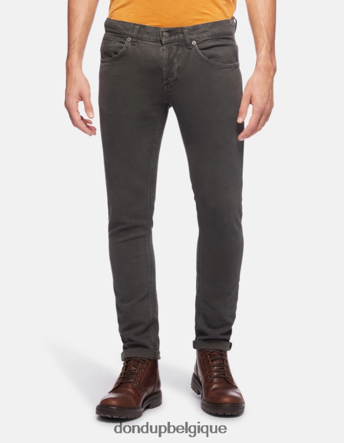 Hommes vêtements DONDUP fumée pantalon skinny en coton george 8826D0651