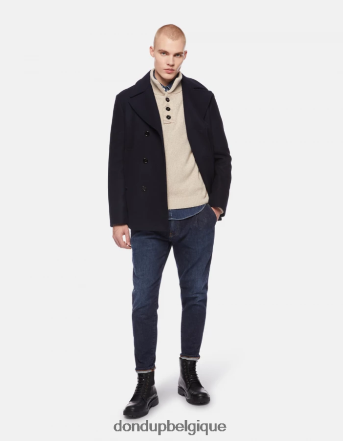 Hommes vêtements DONDUP lievito pull col roulé coupe classique en laine 8826D0888