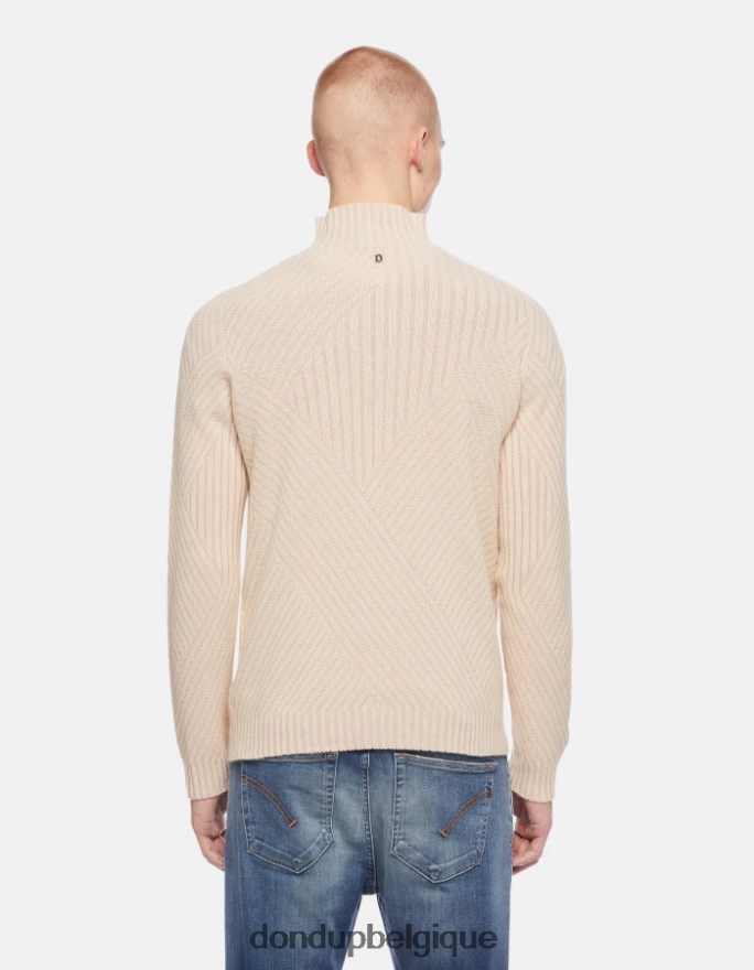 Hommes vêtements DONDUP lievito pull en laine coupe classique à col polo 8826D0890