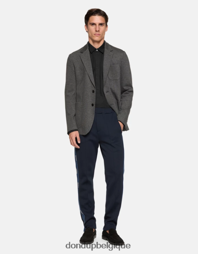 Hommes vêtements DONDUP noir blazer à simple boutonnage 8826D0929