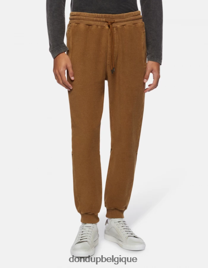 Hommes vêtements DONDUP non pantalon de jogging coupe classique en molleton 8826D0708