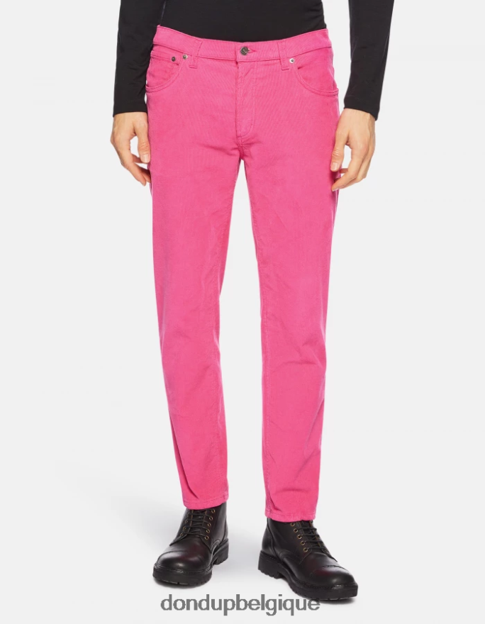 Hommes vêtements DONDUP orchidée pantalon carotte en velours Brighton 8826D0569