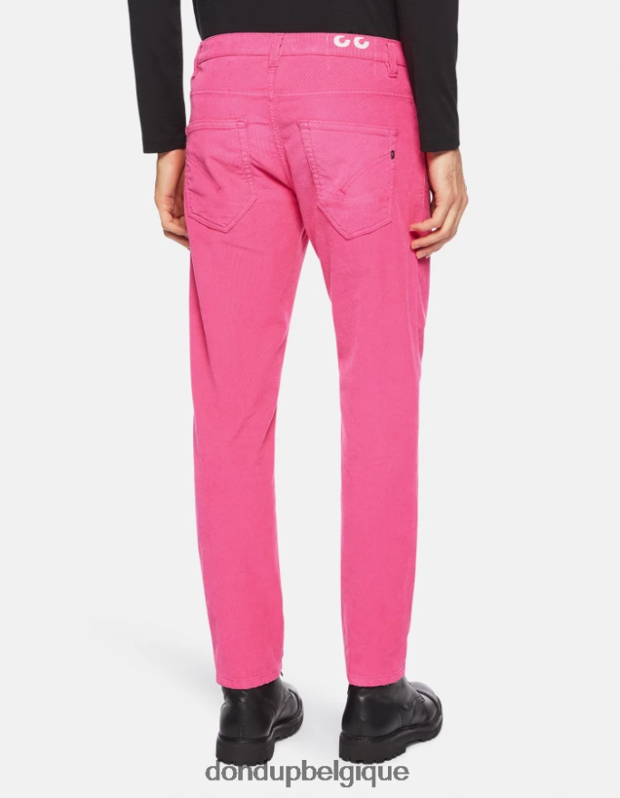 Hommes vêtements DONDUP orchidée pantalon carotte en velours Brighton 8826D0569