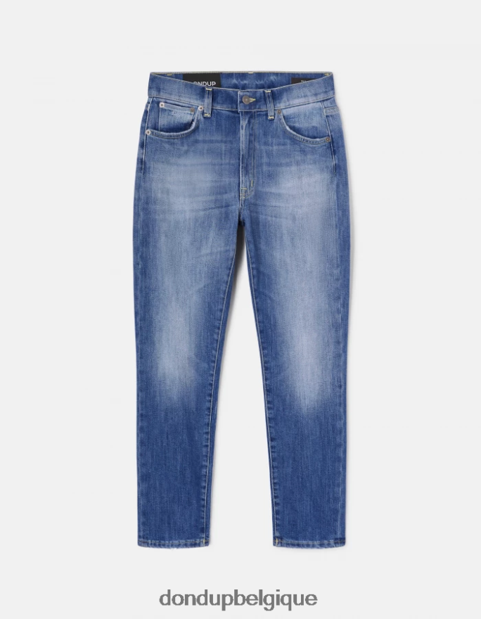 femmes vêtements DONDUP bleu jean slim en denim stretch Daila 8826D063