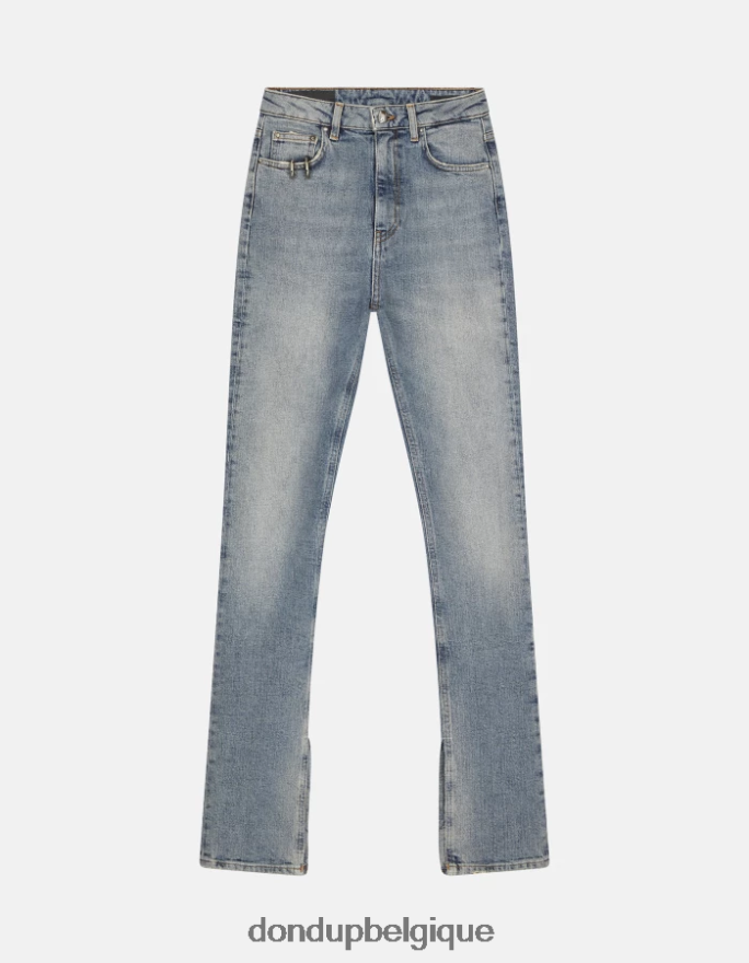 femmes vêtements DONDUP bleu jean slim en denim stretch Marie 8826D042